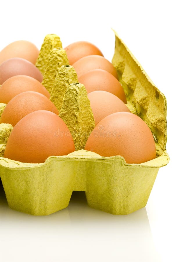 Egg box, stock photo. Image of chicken, meal, food, full 39857008