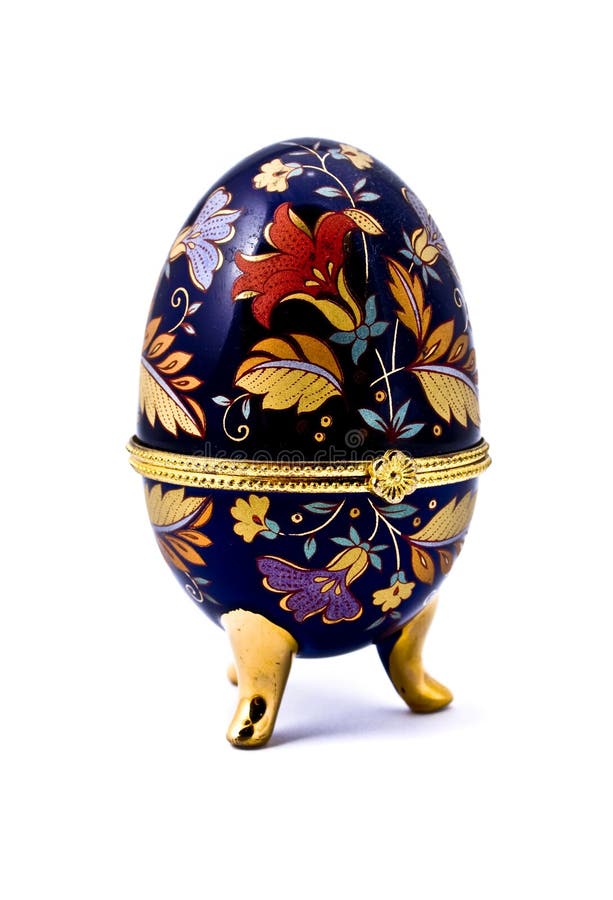 Faberge egg jewelry box stock photo. Image of history 16340522