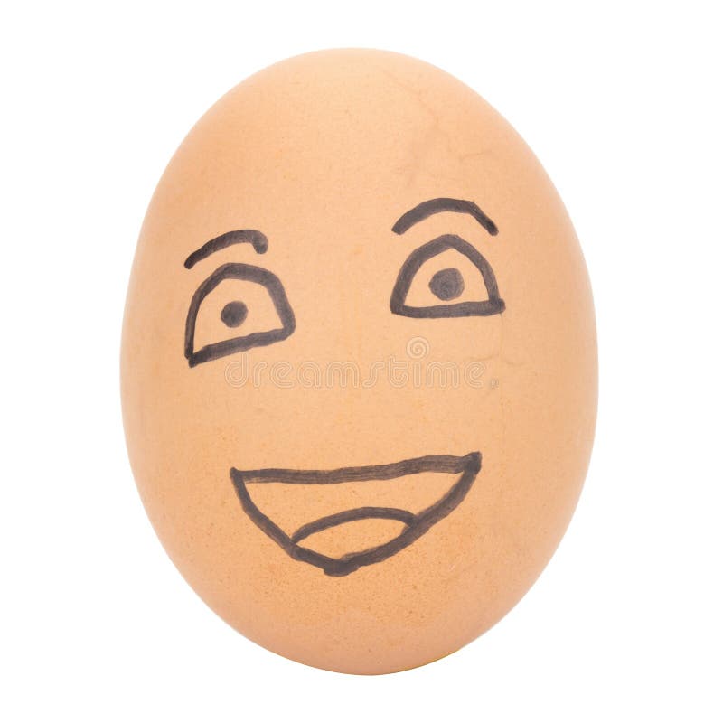 Man face egg