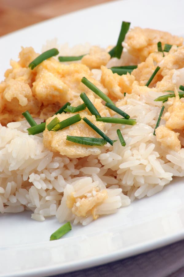 Egg Fried Rice and Some Pea Stock Image Image of tasting, delicious