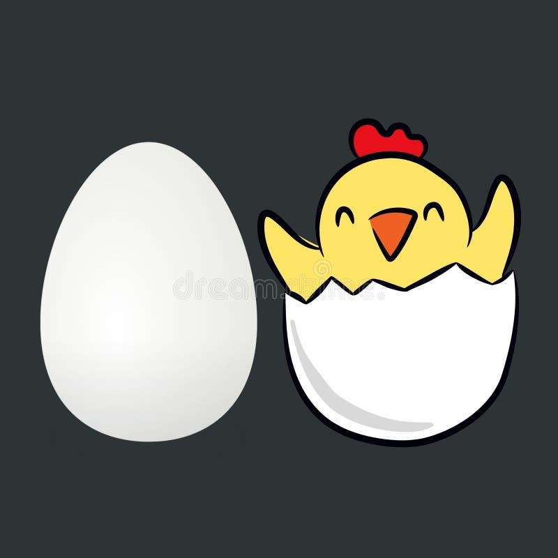 Egg Hatching, Chick, Egg, Chick Coming Out, Printable 1 Stock
