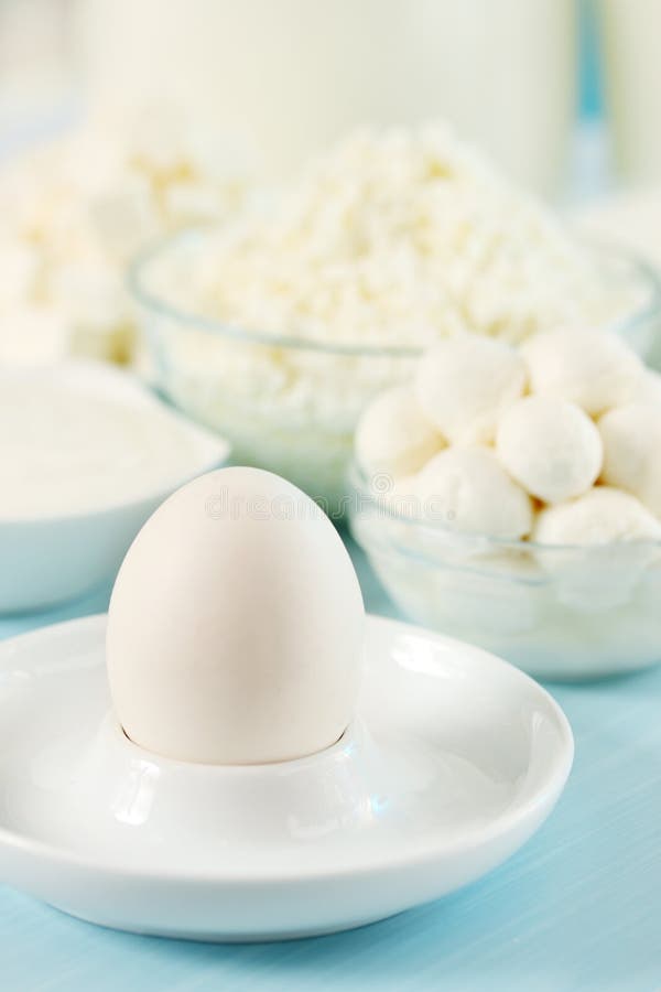 Egg with milk products stock photo. Image of ingredient 34920926