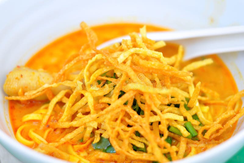 Egg Noodle in Chicken Curry Stock Image Image of chicken, cuisine