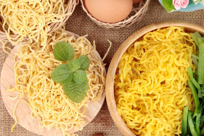 Egg Noodles and Raw Noodle. Stock Photo Image of cook, cabbage 68853726