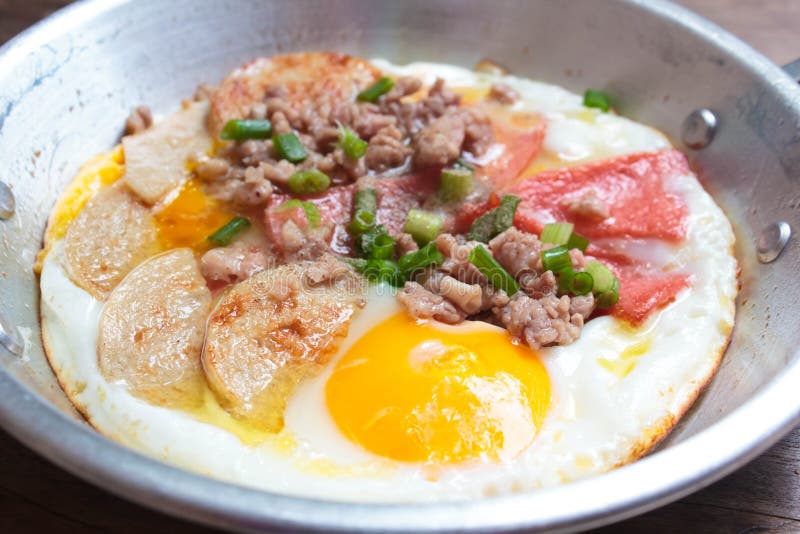 Egg pan, breakfast. stock photo. Image of cooking, hungry - 44440916