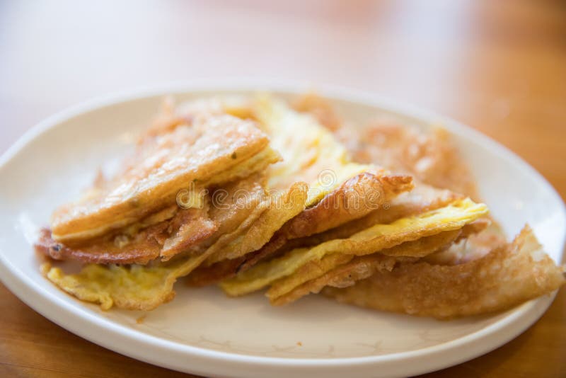 Egg Pancake a Popular Breakfast Dish in Taiwan Stock Image Image of homemade, omelette