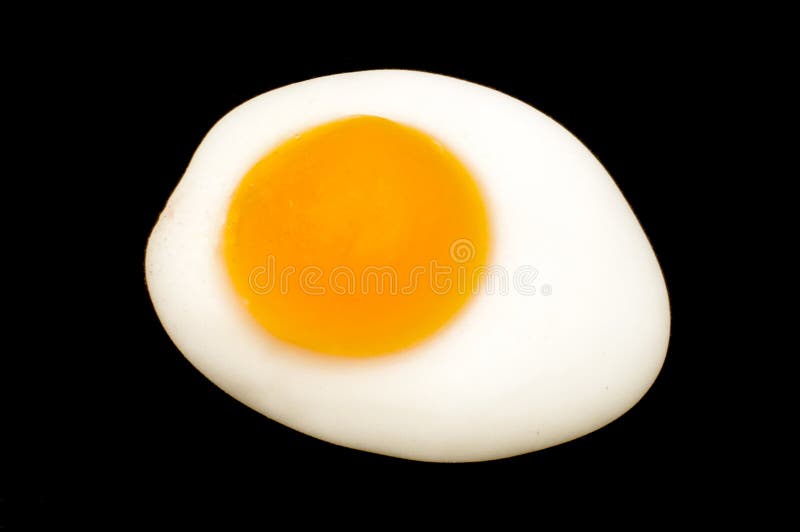 Egg Shaped Jelly Candy Isolated on the Black Background Stock Photo