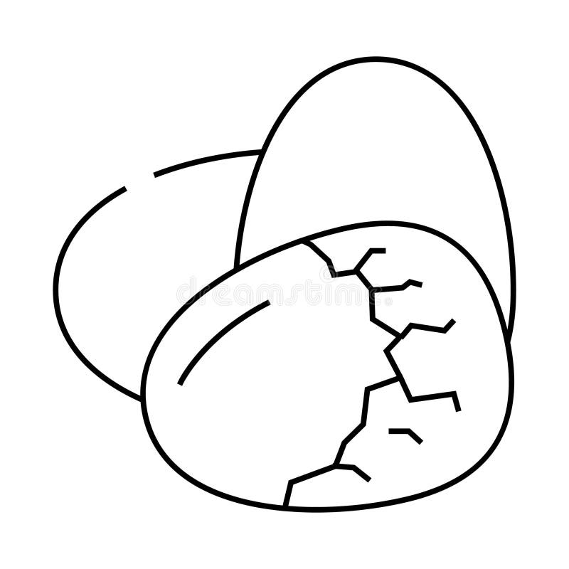 Egg Shell Food Hen Line Icon Vector Illustration Stock Vector Illustration Of Shell Black egg-shell-food-hen-line-icon-vector-illustration-stock-vector-illustration-of-shell-black