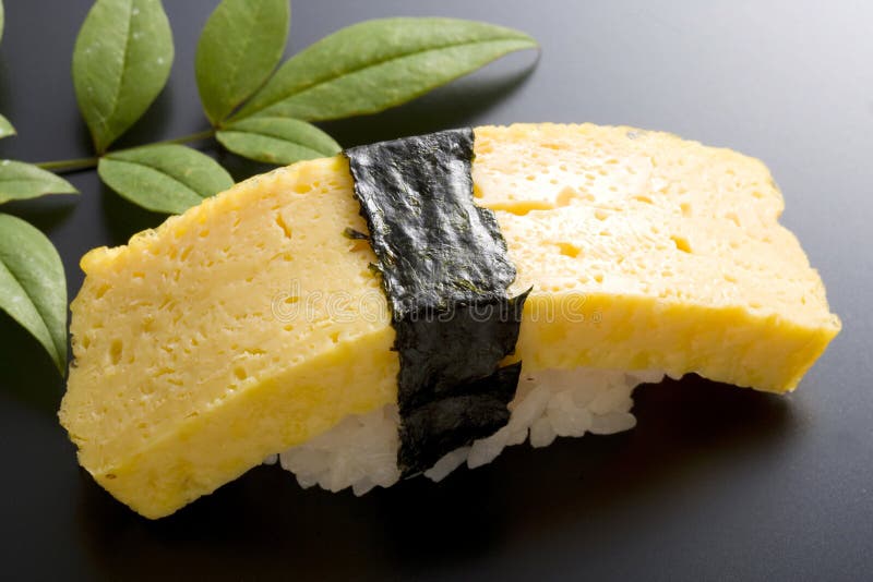 Egg sushi stock photo. Image of japanese, tasty, calory 10144972