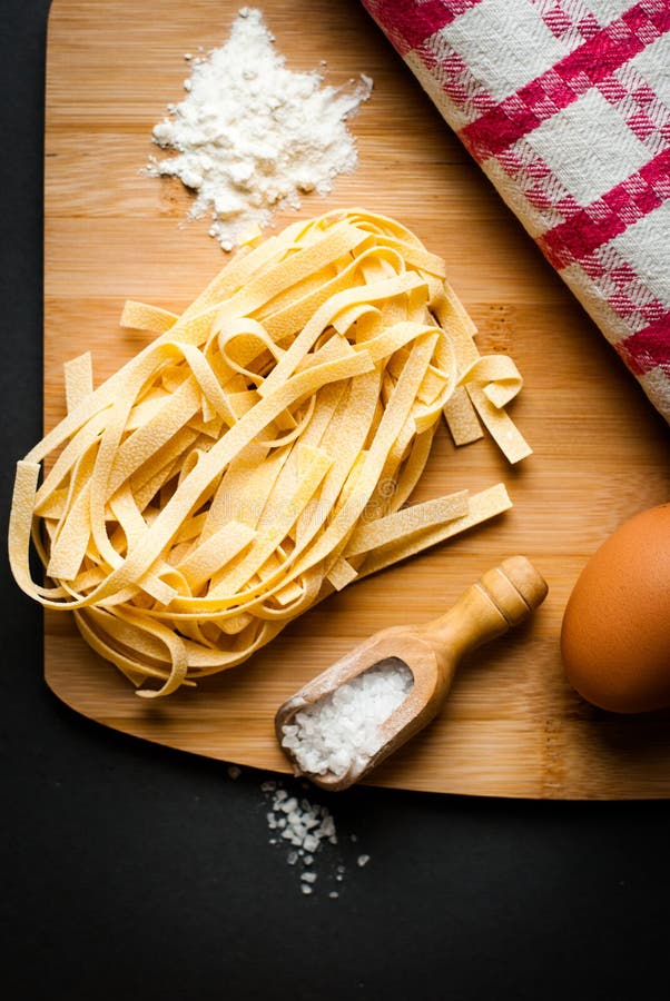 Egg tagliatelle stock photo. Image of meals, ragout, lifestyle 84074136