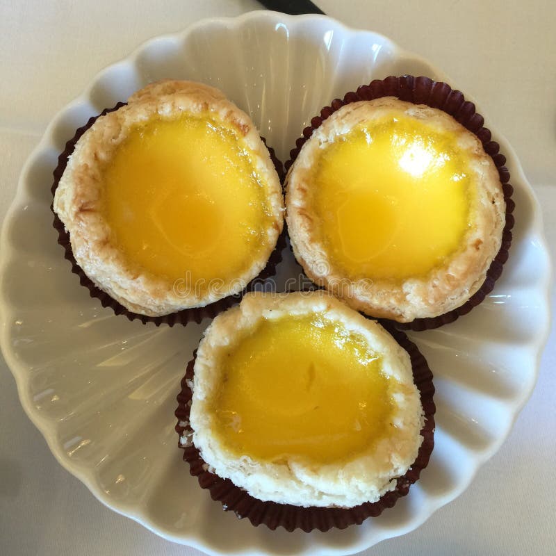 Egg tarts stock photo. Image of food, break, appetiser 55800916