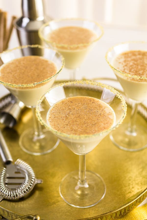 Eggnog cocktail stock image. Image of gold, drink, distilled 88120229
