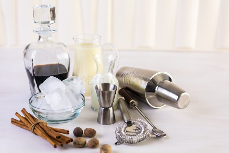 Eggnog cocktail stock image. Image of homemade, cocktail 88120595