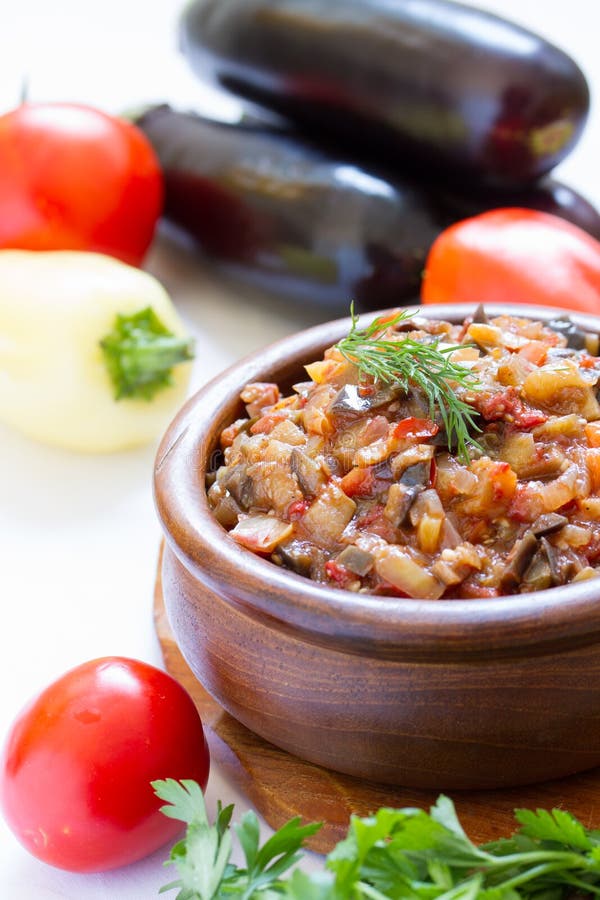 Eggplant caviar stock photo. Image of natural, vegetarian 33406628