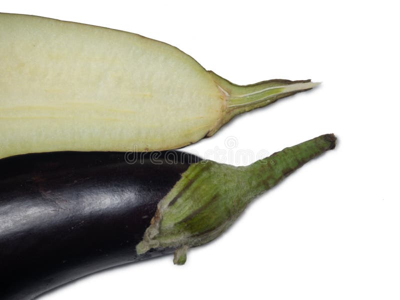 Scarlet Eggplant Some Cut Half Stock Photo by ©flanovais 390412778