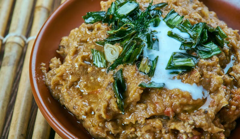 Eggplant Dip royalty free stock image