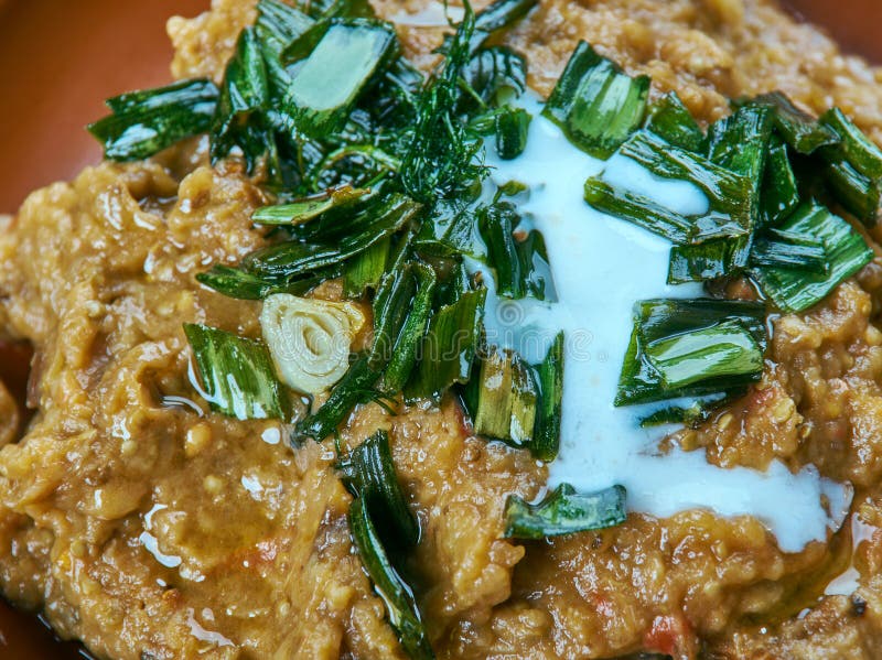 Eggplant Dip stock photos