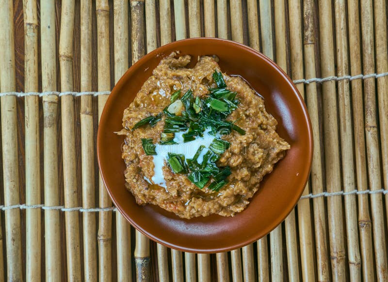 Eggplant Dip royalty free stock images