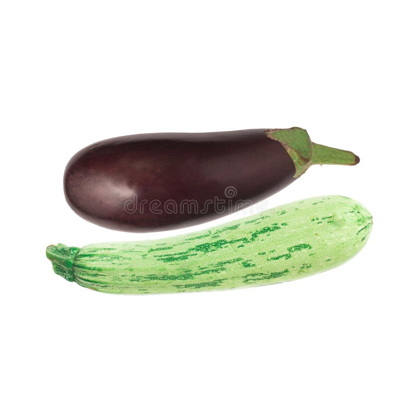 Eggplant. Fresh Aubergine and Zucchini Stock Image Image of leaf