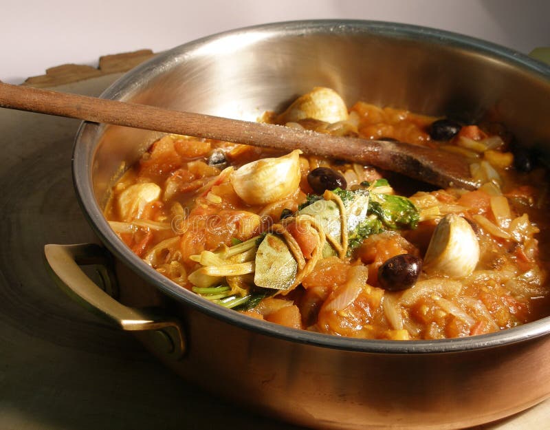 Eggplant and tomato stew stock image. Image of dinner, lighter 864263