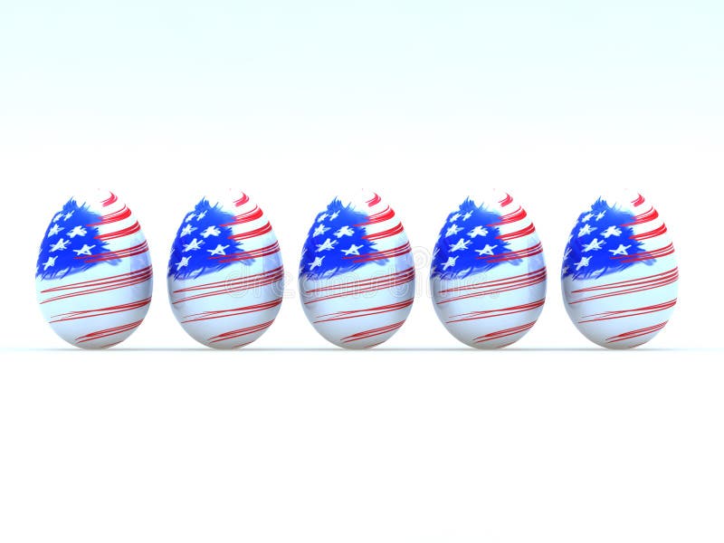 Eggs American flag