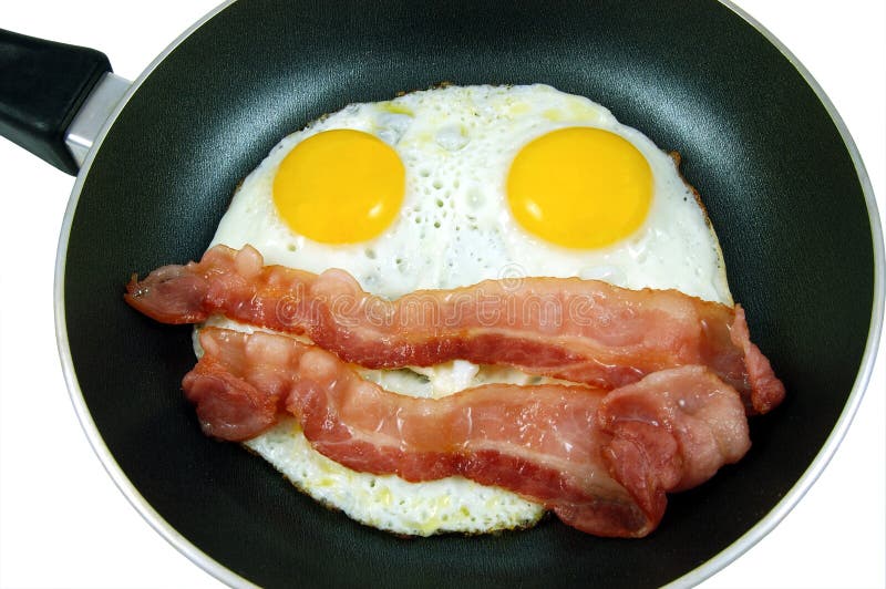 Eggs and bacon stock photos