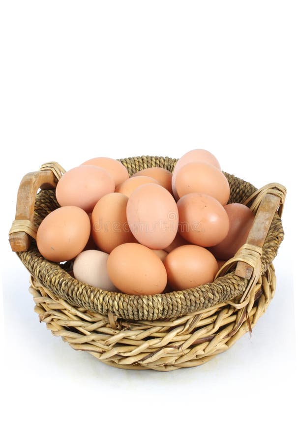 Basket of eggs stock image. Image of protein, shell, healthy 12667839