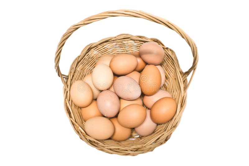 Eggs in the basket stock photo. Image of cuisine, healthy 36135916