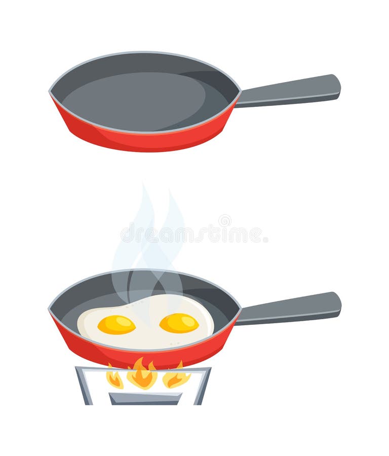 Eggs are fried