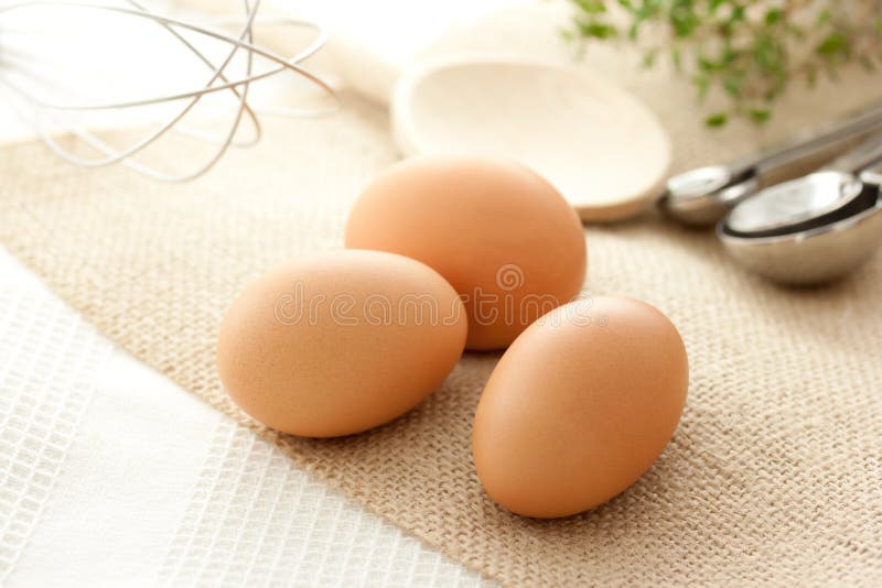 Eggs with kitchen utensils stock photo. Image of fresh 19648096