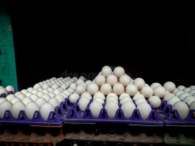 Eggs are Ready for Sale in Indian Street Market Stock Image Image of