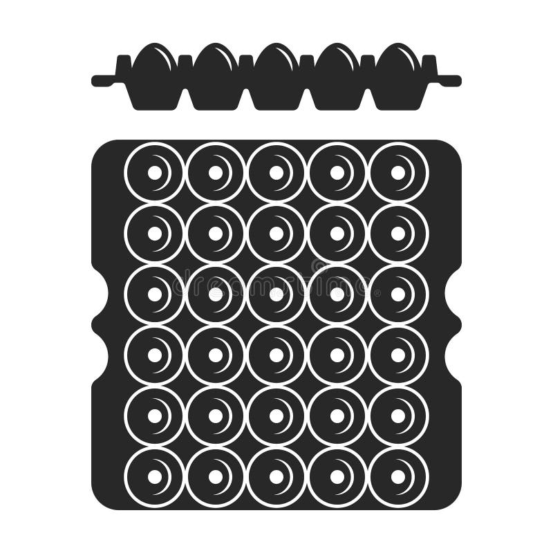 https://thumbs.dreamstime.com/b/eggs-tray-pieces-top-side-view-black-white-clip-art-packaging-product-192923186.jpg