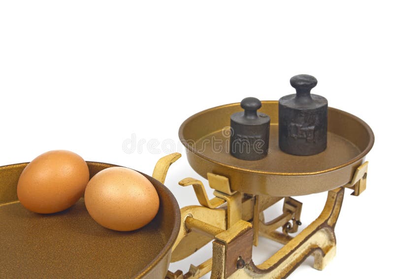 Eggs on weight.