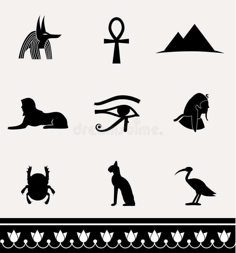 Egypt icon set.