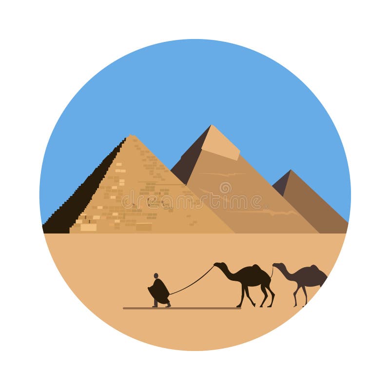 Egypt pyramid icon