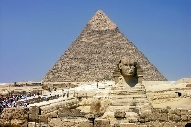 Egypt - pyramid and Sphinx in Giza