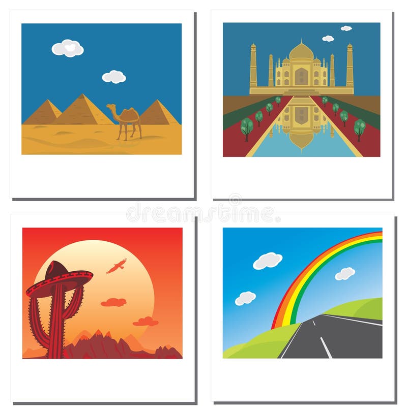 egypt ställde mahal fotopyramider in tajlopp stock illustrationer egypt ställde mahal fotopyramider in tajlopp stock illustrationer