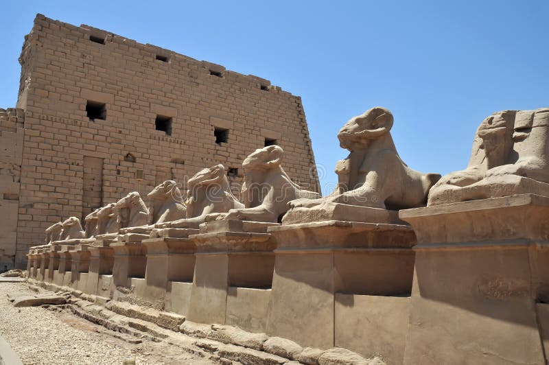 Entrance of Karnak temple in Egypt. Entrance of Karnak temple in Egypt.