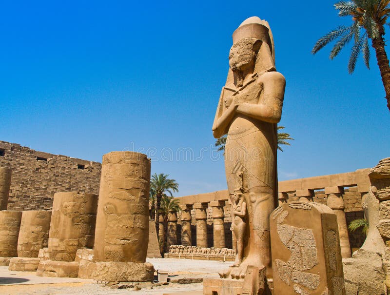 Egypte, Luxor, tempel Karnak royalty-vrije stock foto Egypte, Luxor, tempel Karnak royalty-vrije stock foto