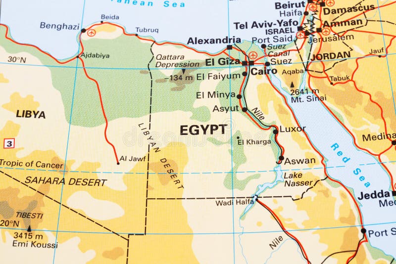 Egypten översikt fotografering för bildbyråer Egypten översikt fotografering för bildbyråer