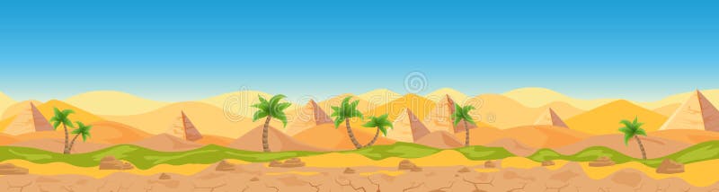 Khám phá vẻ đẹp của đại cảnh sa mạc Ai Cập trong hoạt hình toàn cảnh đầy ấn tượng và tuyệt vời. Vector minh họa độc đáo cùng với sự kết hợp tuyệt đẹp về màu sắc sẽ khiến bạn cảm thấy như mình đang thực sự trải nghiệm tất cả.