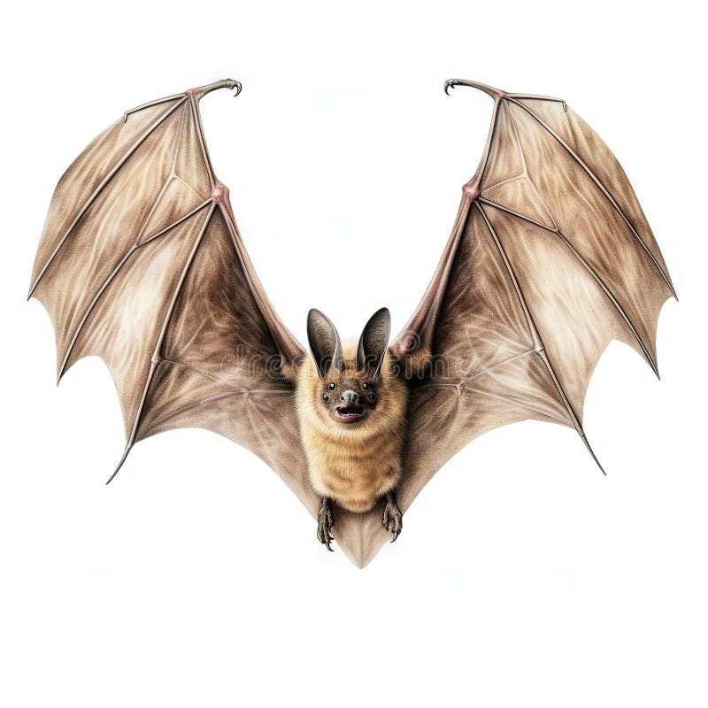 Ai Generated illustration image of Egyptian fruit bat isolated on white Made With Generative AI illustration , wildlife concept. Ai Generated illustration image of Egyptian fruit bat isolated on white Made With Generative AI illustration , wildlife concept