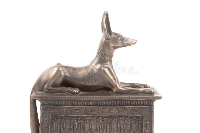 Egyptian Statue Anubis Reclining Made in Egypt 
