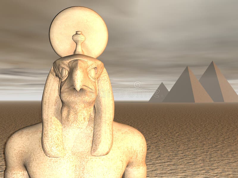 Egyptian God Horus royalty free illustration Egyptian God Horus royalty free illustration