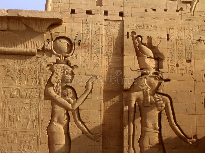 Egyptian hieroglyphs royalty free stock images