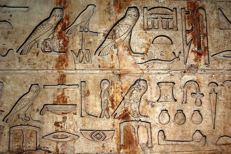 Egyptian hieroglyphs