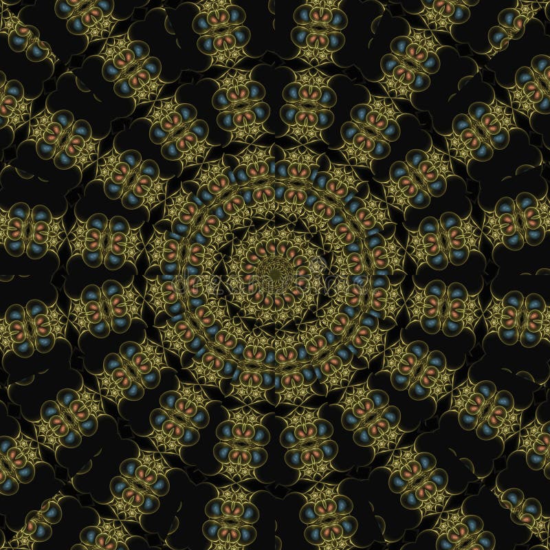 Egyptian kaleidoscope mandala