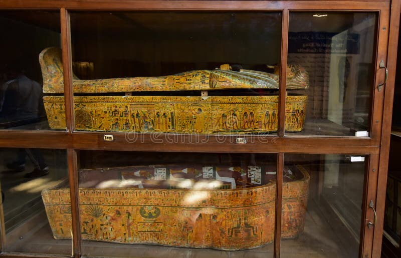 The Egyptian Museum of Antiquities -Cairo- inside view, in pandemic, covid 273