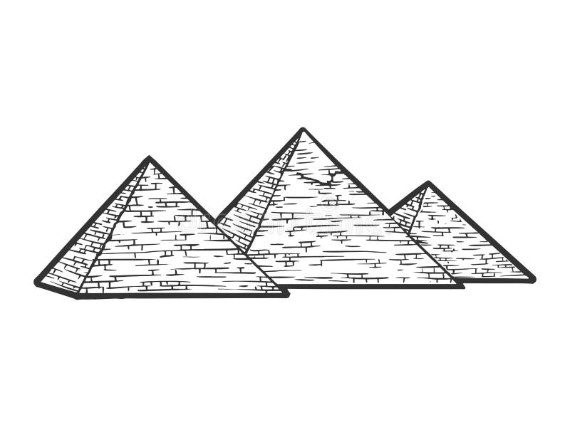Egyptian Pyramid Sketch Stock Illustrations – 456 Egyptian Pyramid ...