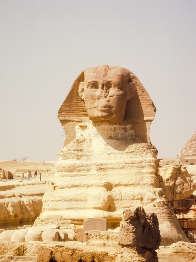 Egyptian Sphinx, Ancient Statue of Ancient Egypt Stock Image Image of